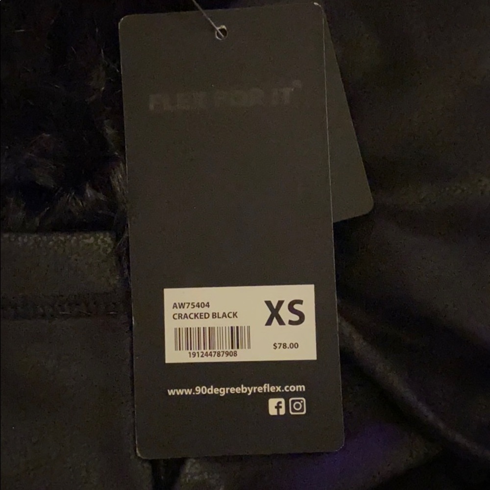 Leather look high rise workout leggings